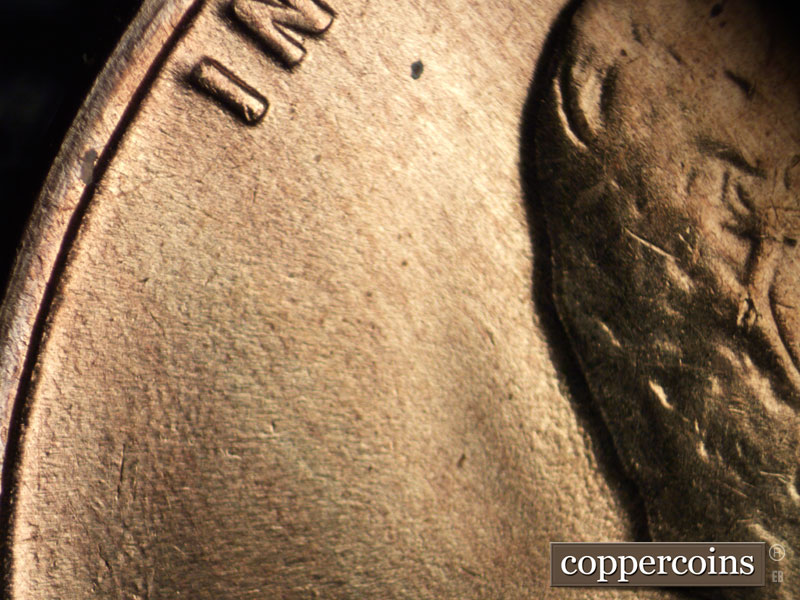 Die-stage C marker on 1938S•1MM•003 (1938 Repunched Mint Mark).