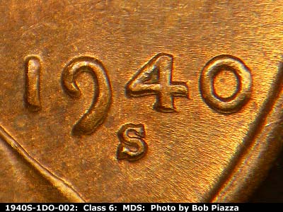 1940 Lincoln cent obverse, CopperCoins die 1940S•1DO•002.
