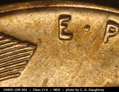 1940 Lincoln cent obverse, CopperCoins die 1940S•1DR•001.