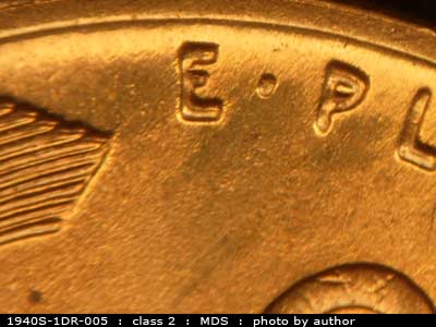1940 Lincoln cent obverse, CopperCoins die 1940S•1DR•005.