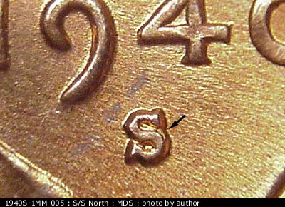 1940 Lincoln cent obverse, CopperCoins die 1940S•1MM•005.