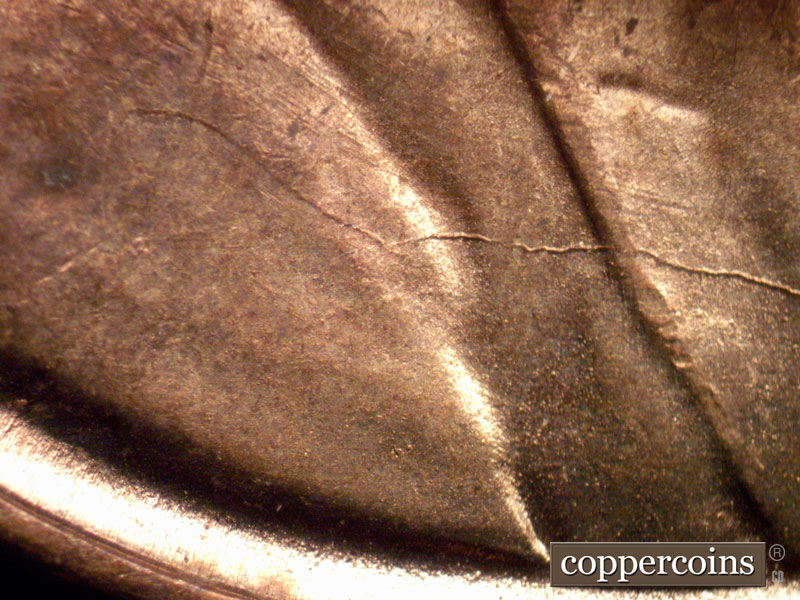 Die-stage B marker on 1940S•1MM•007 (1940 Repunched Mint Mark).