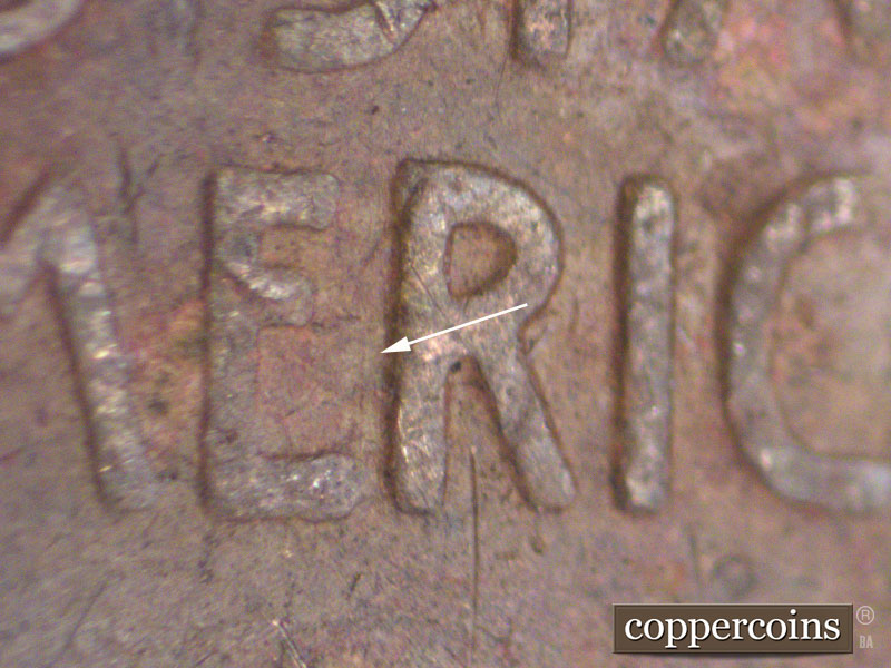 Die-stage A marker on 1940S•1MM•010 (1940 Repunched Mint Mark).