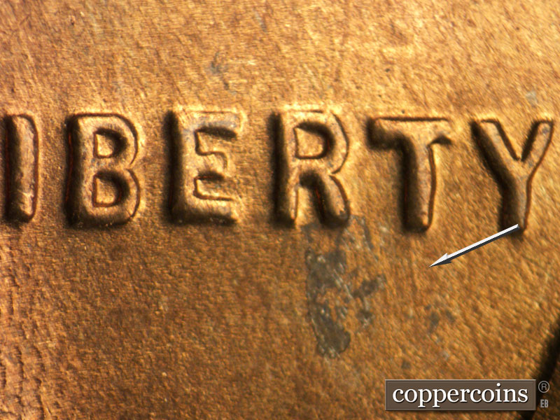 Die-stage B marker on 1940S•1MM•011 (1940 Repunched Mint Mark).