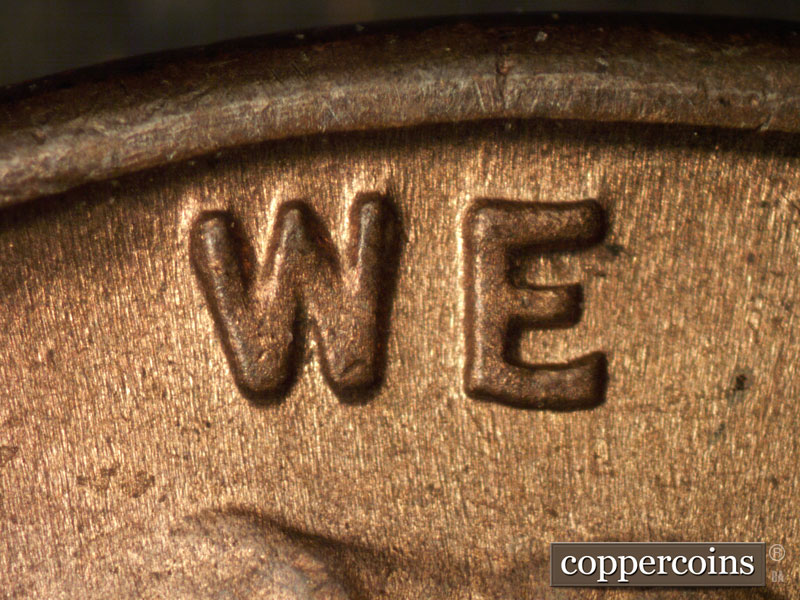 Die-stage B marker on 1941D•1DO•003 (1941 Doubled Die Obverse).