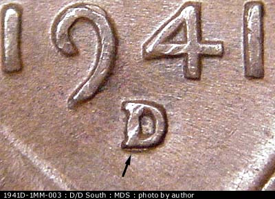 1941 Lincoln cent obverse, CopperCoins die 1941D•1MM•003.