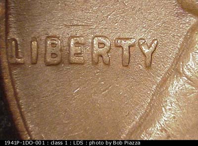 Die-stage C marker on 1941P•1DO•001 (1941 Doubled Die Obverse).