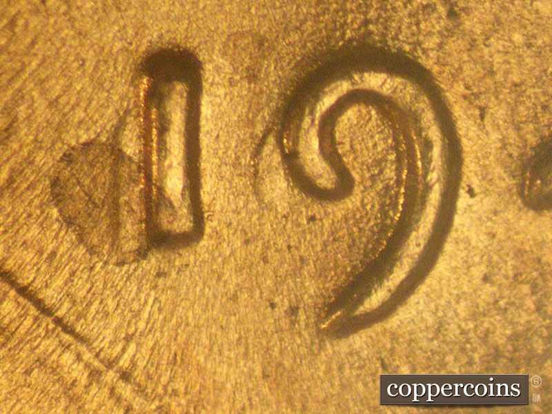 Die-stage C marker on 1941P•1DO•006 (1941 Doubled Die Obverse).