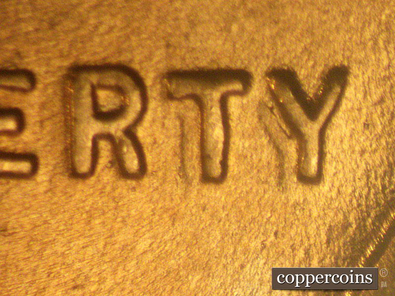 Die-stage C marker on 1941P•1DO•006 (1941 Doubled Die Obverse).