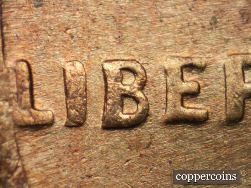 Die-stage C marker on 1941P•1DO•007 (1941 Doubled Die Obverse).