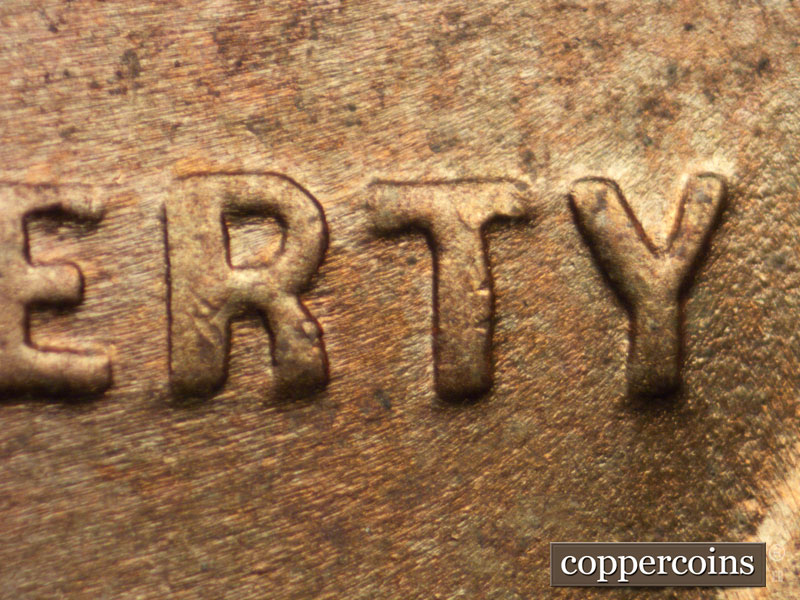 Die-stage C marker on 1941P•1DO•007 (1941 Doubled Die Obverse).