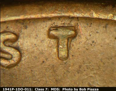 1941 Lincoln cent obverse, CopperCoins die 1941P•1DO•011.