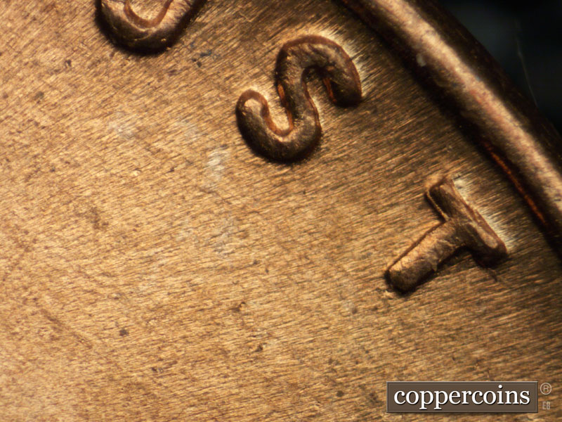 1941 Lincoln cent obverse, CopperCoins die 1941P•1DO•016.