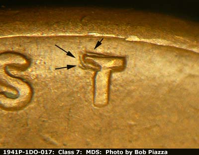 1941 Lincoln cent obverse, CopperCoins die 1941P•1DO•017.