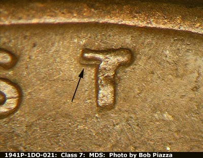 1941 Lincoln cent obverse, CopperCoins die 1941P•1DO•021.