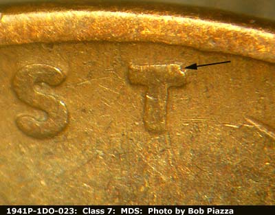 1941 Lincoln cent obverse, CopperCoins die 1941P•1DO•023.