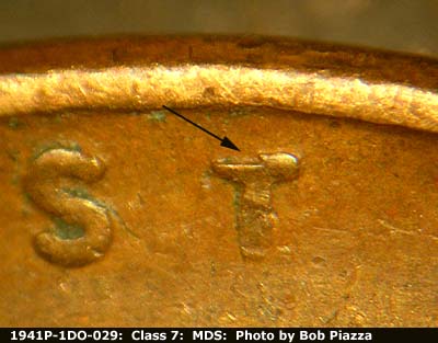 1941 Lincoln cent obverse, CopperCoins die 1941P•1DO•029.