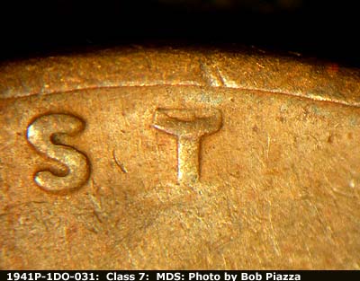 1941 Lincoln cent obverse, CopperCoins die 1941P•1DO•031.