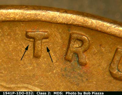 1941 Lincoln cent obverse, CopperCoins die 1941P•1DO•032.
