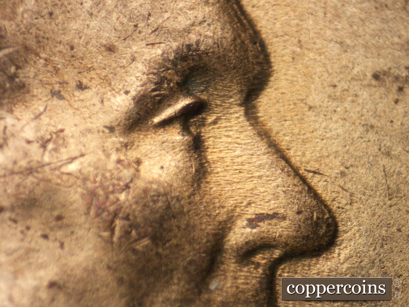 1941 Lincoln cent obverse, CopperCoins die 1941P•1DO•041.