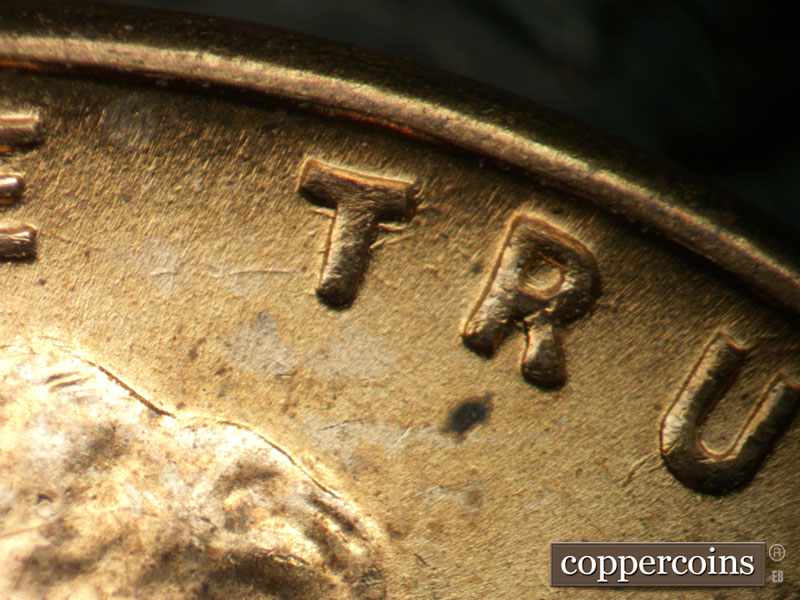 1941 Lincoln cent obverse, CopperCoins die 1941P•1DO•047.