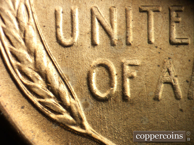 Die-stage B marker on 1941P•1DO•047 (1941 Doubled Die Obverse).