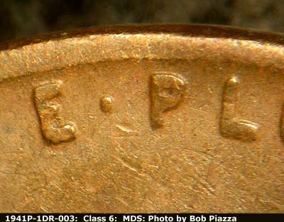 1941 Lincoln cent obverse, CopperCoins die 1941P•1DR•003.