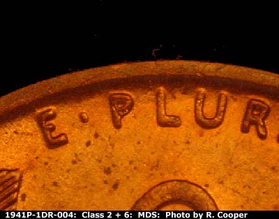 1941 Lincoln cent obverse, CopperCoins die 1941P•1DR•004.