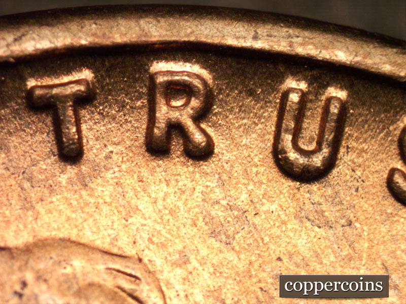 Die-stage B marker on 1941S•1DO•001 (1941 Doubled Die Obverse).