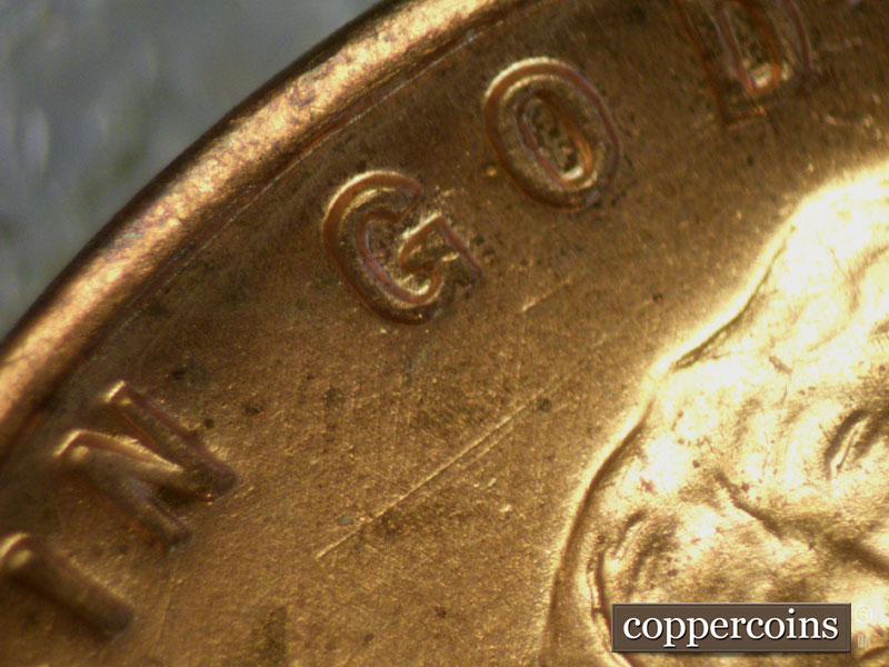 Die-stage A marker on 1941S•1MM•010 (1941 Repunched Mint Mark).