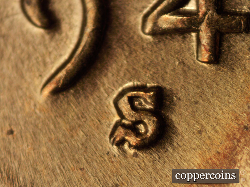 Die-stage C marker on 1941S•1MM•011 (1941 Repunched Mint Mark).