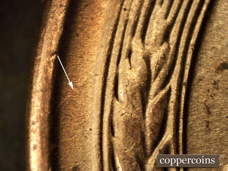 Die-stage C marker on 1941S•1MM•011 (1941 Repunched Mint Mark).