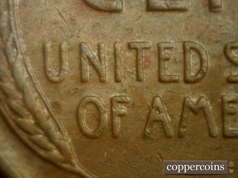 Die-stage A marker on 1941S•1MM•013 (1941 Repunched Mint Mark).