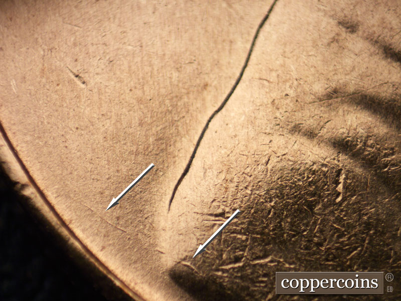 Die-stage C marker on 1941S•1MM•014 (1941 Repunched Mint Mark).