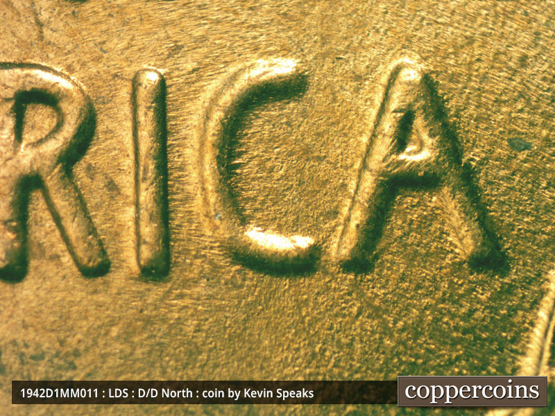 Die-stage C marker on 1942D•1MM•011 (1942 Repunched Mint Mark).