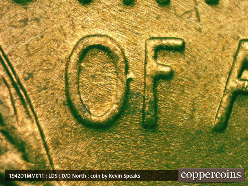 Die-stage C marker on 1942D•1MM•011 (1942 Repunched Mint Mark).