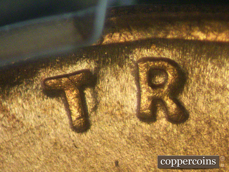 Die-stage C marker on 1942P•1DO•008 (1942 Doubled Die Obverse).