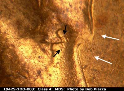 1942 Lincoln cent obverse, CopperCoins die 1942S•1DO•003.
