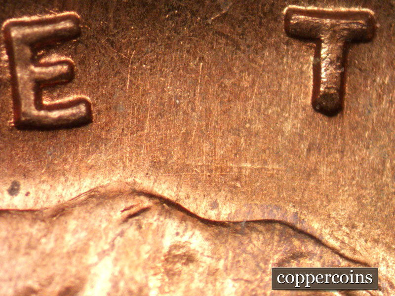 Die-stage A marker on 1942S•1MM•006 (1942 Repunched Mint Mark).