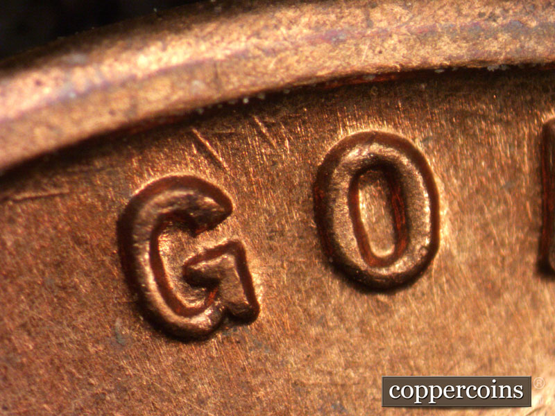 Die-stage A marker on 1942S•1MM•006 (1942 Repunched Mint Mark).