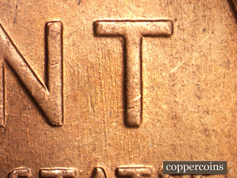 Die-stage A marker on 1942S•1MM•006 (1942 Repunched Mint Mark).
