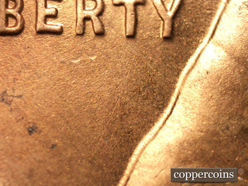 Die-stage B marker on 1942S•1MM•018 (1942 Repunched Mint Mark).