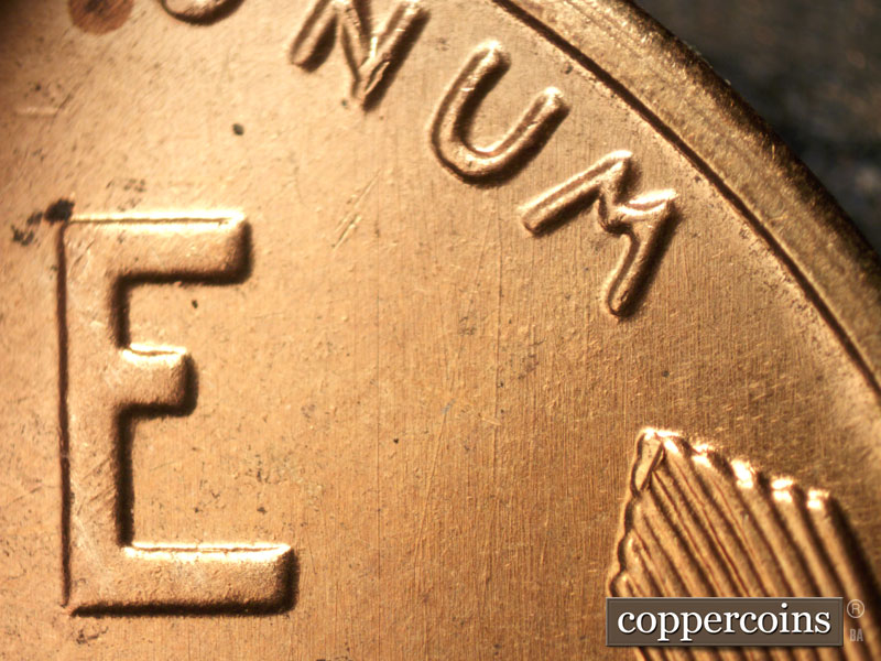 Die-stage B marker on 1942S•1MM•018 (1942 Repunched Mint Mark).