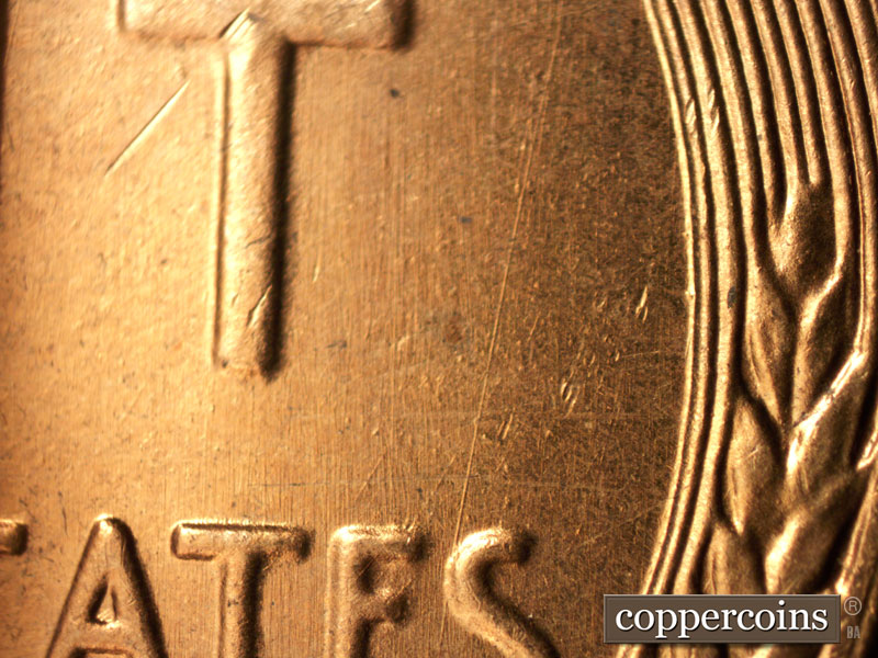 Die-stage B marker on 1942S•1MM•018 (1942 Repunched Mint Mark).