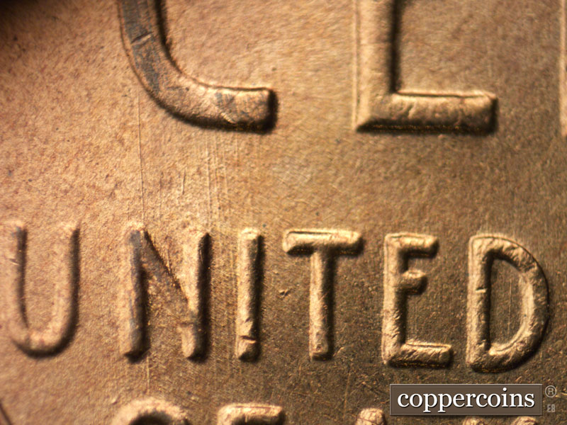 Die-stage C marker on 1942S•1MM•022 (1942 Repunched Mint Mark).