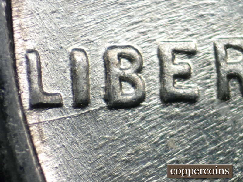 Die-stage C marker on 1943D•1DO•018 (1943 Doubled Die Obverse).