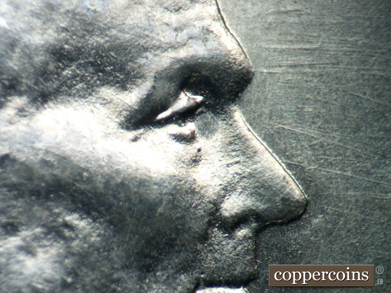 1943 Lincoln cent obverse, CopperCoins die 1943D•1DO•021.