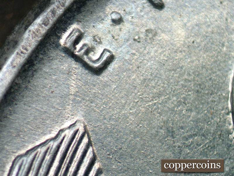 1943 Lincoln cent obverse, CopperCoins die 1943D•1DR•001.
