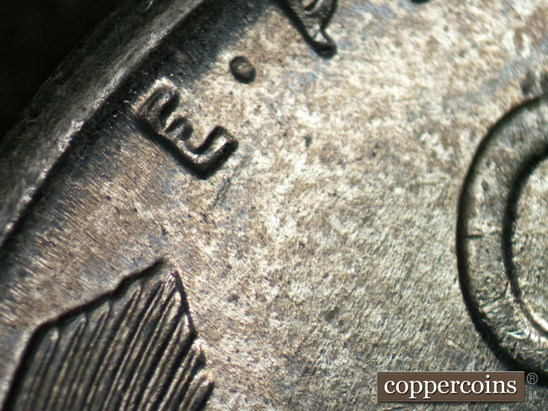1943 Lincoln cent obverse, CopperCoins die 1943D•1DR•003.