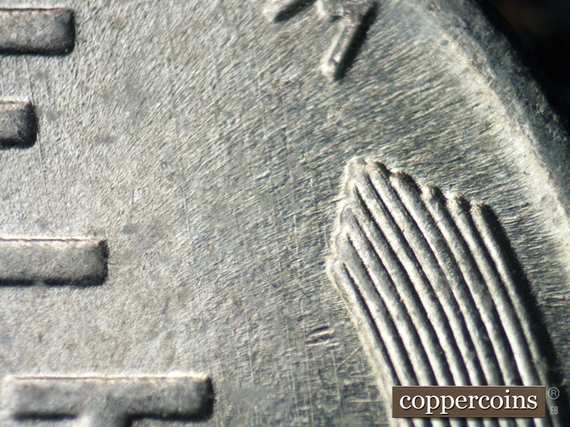 1943 Lincoln cent obverse, CopperCoins die 1943D•1DR•009.